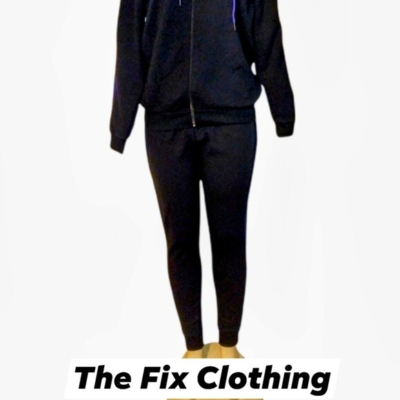 Black/Purple Mesh Sweatsuit L - Picture 4 of 16